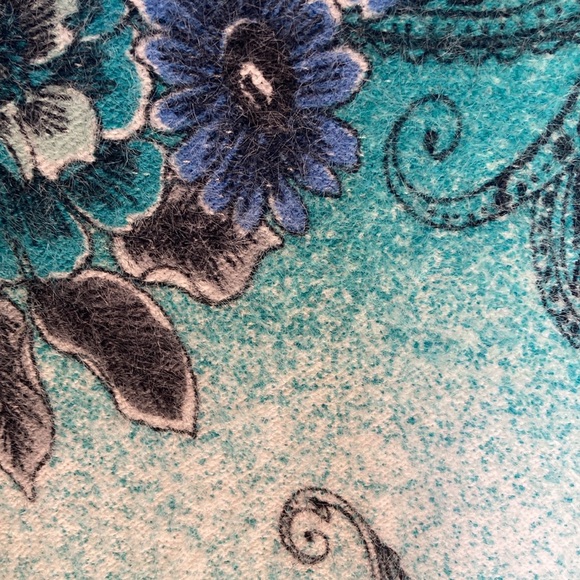 Relisted Ruby Rd sweater floral print ombré fuzzy pullover boho casual office 2X - Picture 15 of 17